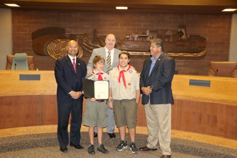 Boy Scout recognized for saving fellow scout