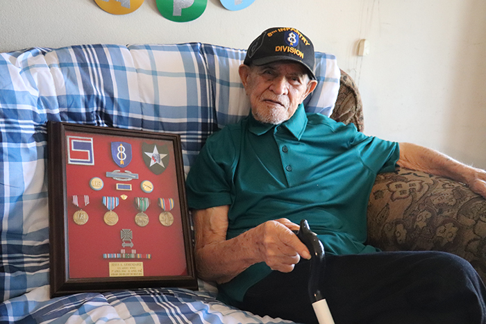 Profiles of Courage: WWII veteran Jesus Armendariz battles Alzheimer’s but still remembers war