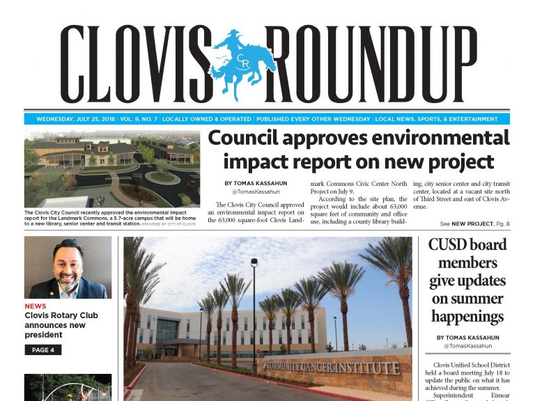 Clovis Roundup – July 25, 2018
