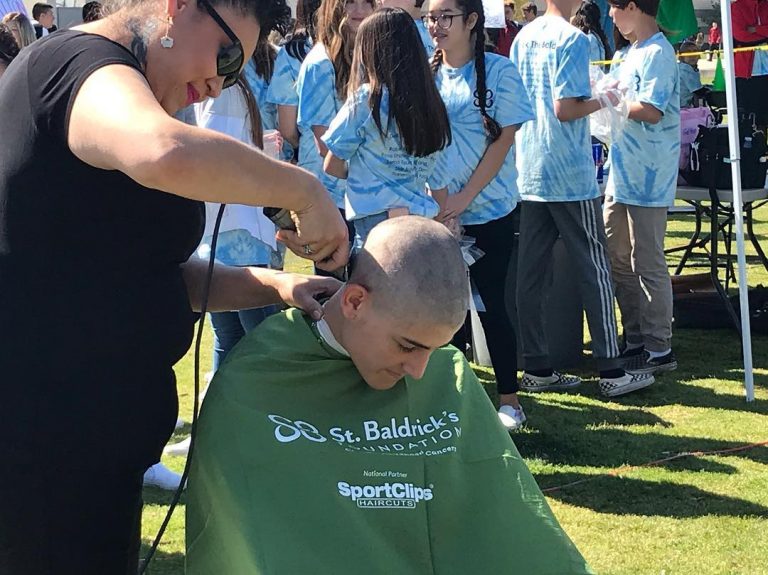Clovis North students shave heads for cancer for St. Baldrick’s Day