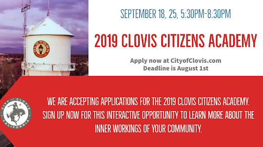 2019 Clovis Citizens Academy, now accepting applications