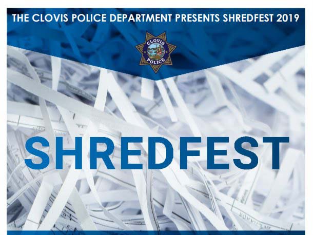 Clovis Police Department to hold Shredfest 2019
