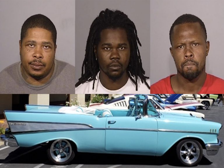 Three Suspects Arrested in connection with Stolen 1957 Chevy Bel Air Convertible