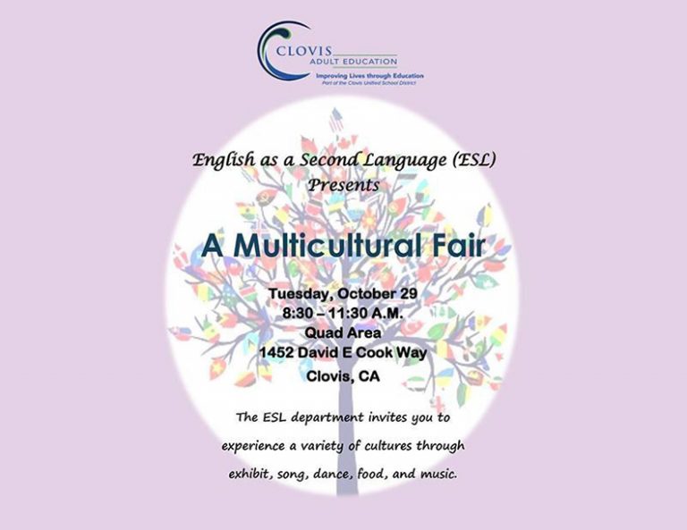 Clovis Adult Education to host ESL: Multicultural Fair