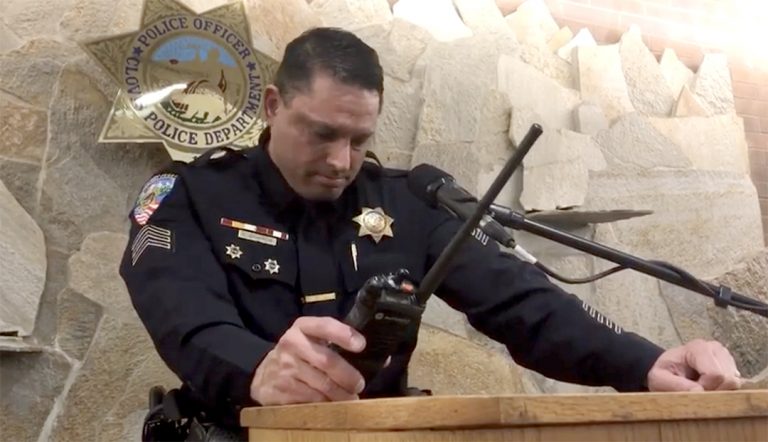 Clovis Police Sgt. Keith Sparrow Retires after 23 Years of Service (Video)