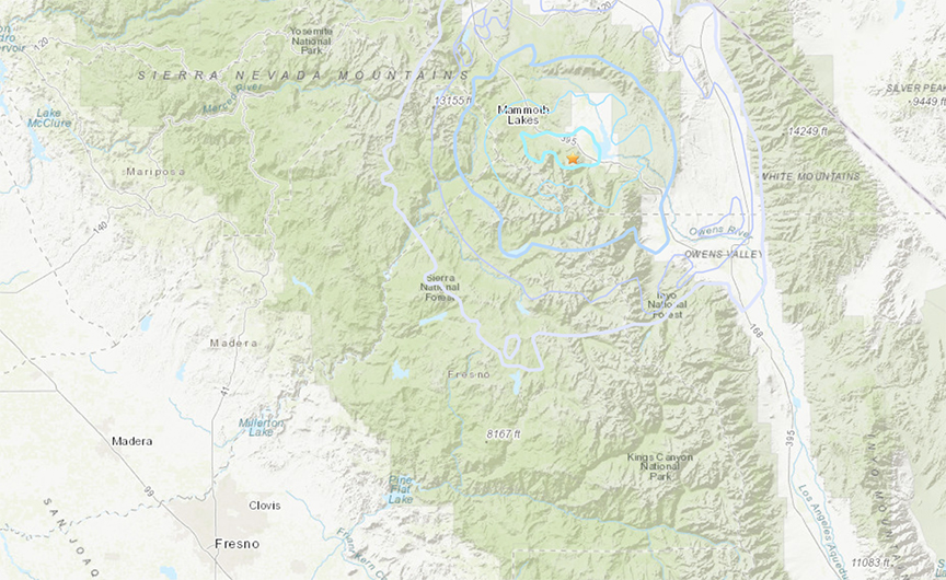 4.0 Earthquake hits near Mammoth Lakes Clovis Roundup