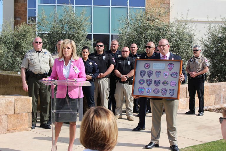 Valley Law Enforcement Agencies Raise $62,000 for Pink Patch Project
