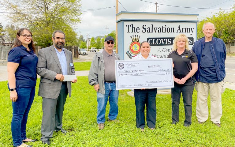 Clovis Rotary Donates $15,000 to Clovis Salvation Army