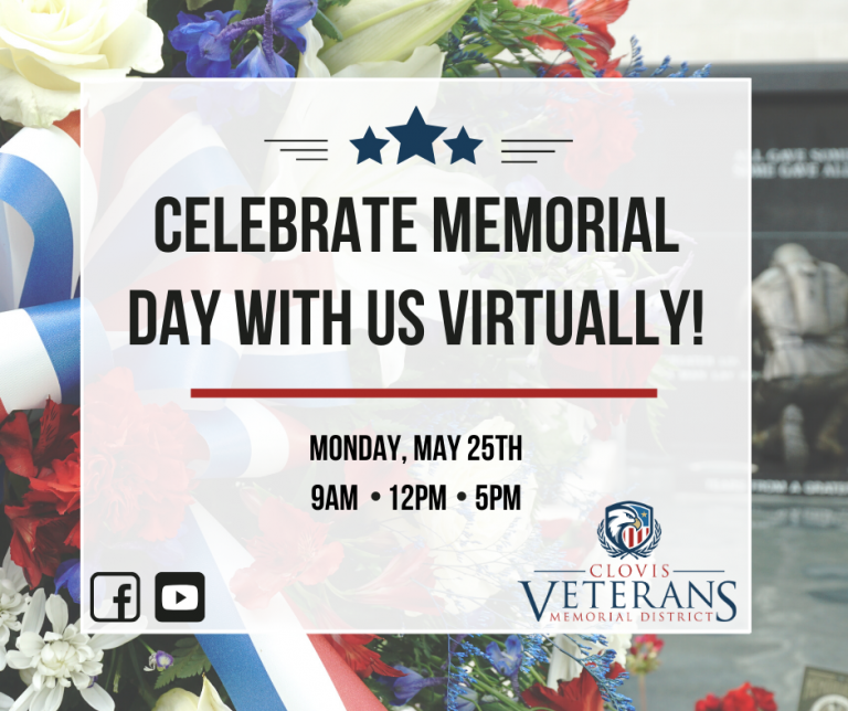 Celebrate Memorial Day Virtually with CVMD