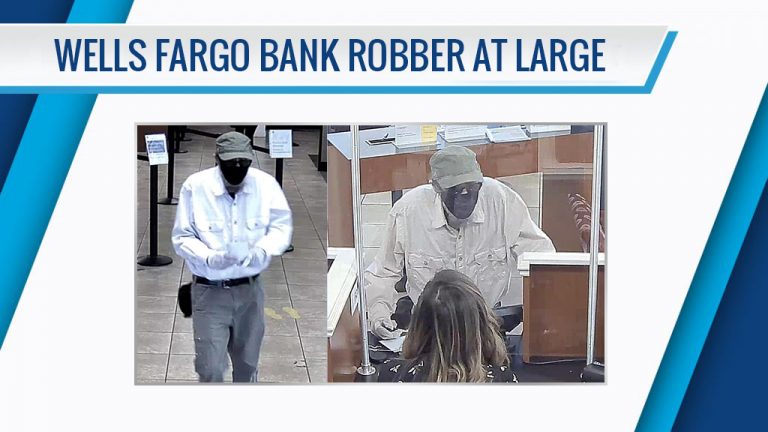 Wells Fargo Bank Robber At Large
