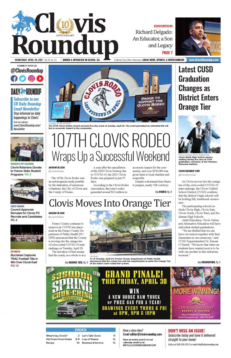 Clovis Roundup – April 28, 2021