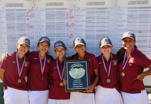 Clovis West Captures 8th Straight Central Section Girls’ Golf Championship