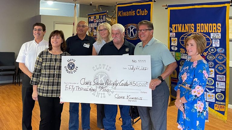 Kiwanis Club Donates to New Senior Center
