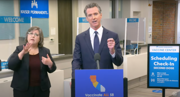 California Requiring Proof of Vaccination for State and Health Care Workers