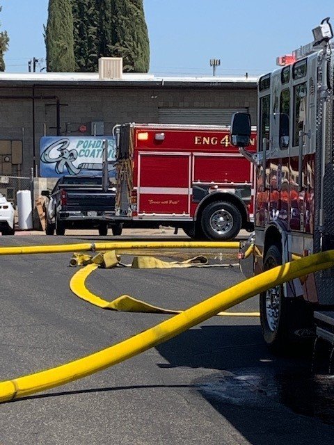 First call for Engine 46 is commercial fire in Clovis
