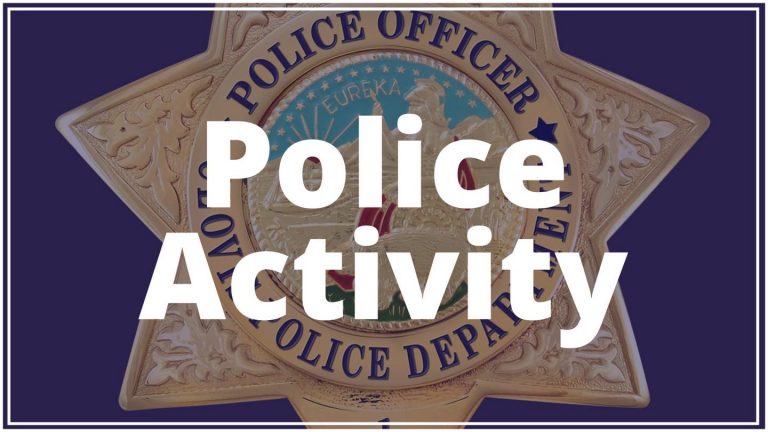 Police Activity on Saturday September 24th
