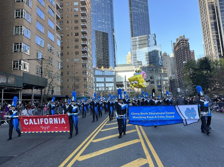 Clovis North Marching Band Returns From Thanksgiving Day Parade