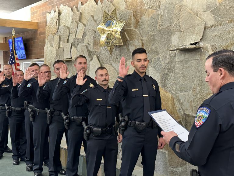 Clovis Police Department holds swearing in ceremony