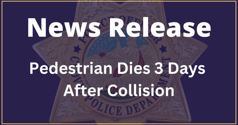 Pedestrian Dies 3 Days After Collision