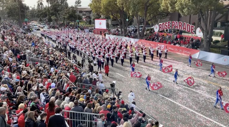 Fresno State Marching Band Closes Out Rose Bowl Parade
