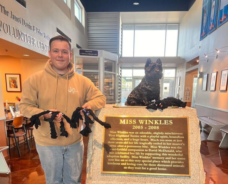 FFA donates handcrafted 75 dog toys to Miss Winkles