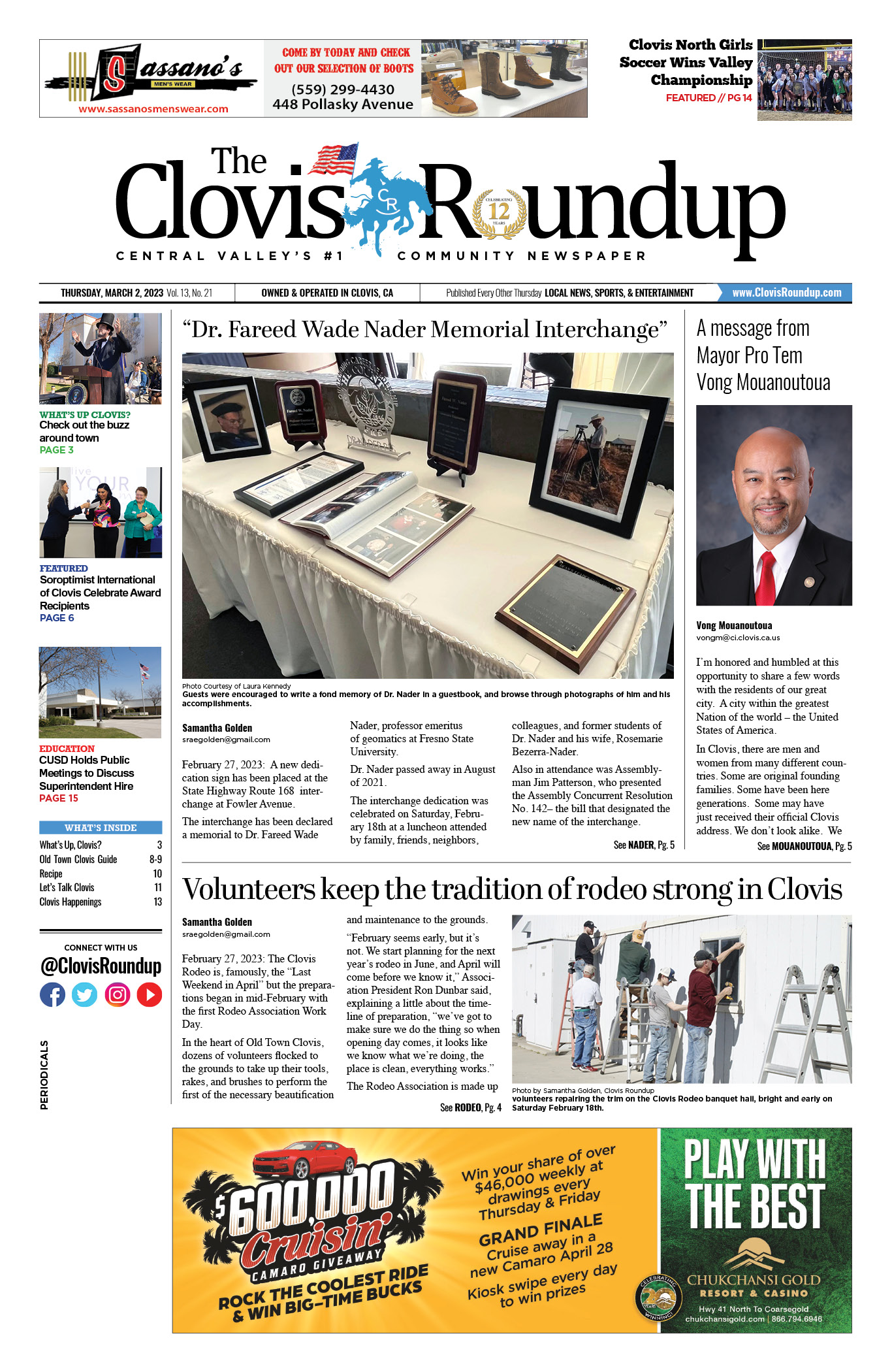 Clovis Roundup March 2, 2023 Clovis Roundup