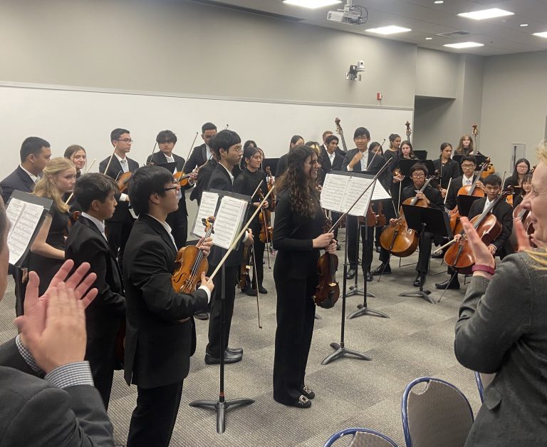 Clovis North Orchestra performs for CUSD Board meeting  