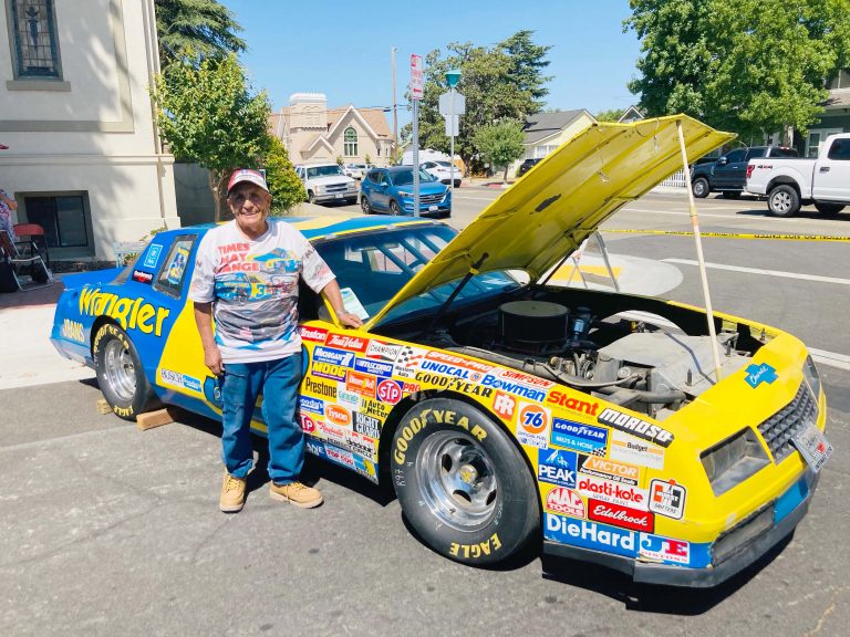 Local owner of Dale Earnhardt’s car at Elks Car Show